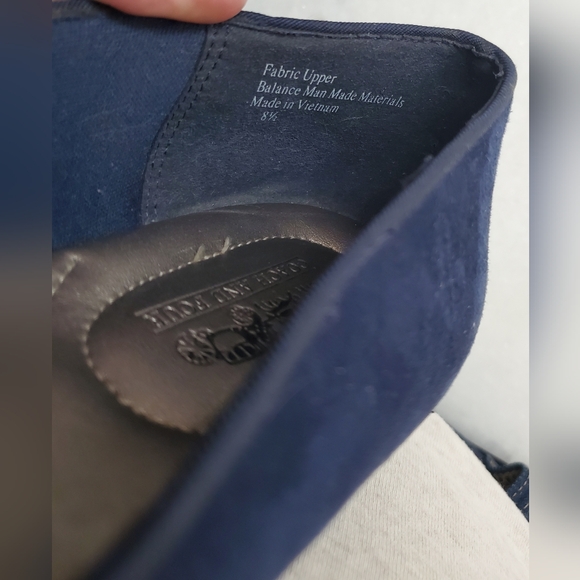 Coach And Four Deep Blue Ballet Flats with Bow Detail - Picture 6 of 7